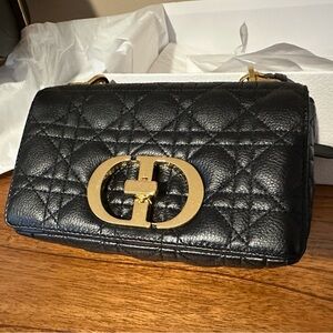 Dior Small Caro Bag in Black